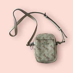 Coach 91108 Phoebe Crossbody With Horse‎ And Carriage Print Style Ivory Leather